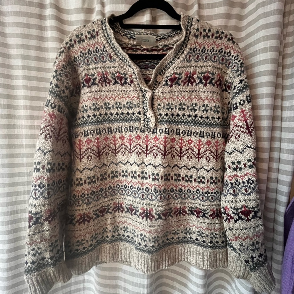 Vintage wool knit sweater